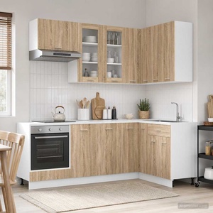 vidaXL Кухненски единица LYON 8 бр. Дъб сонома Инженерна дървесина (3438509)