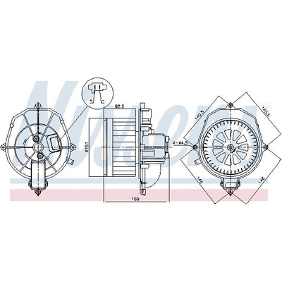 Vnitřní ventilátor NISSENS 87518