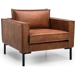 Scandic Кафяв фотьойл от изкуствена кожа Rate - Scandic (15157SN BROWN)