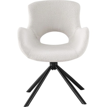 House Nordic Бели тапицирани трапезни столове в комплект с подлакътници 2 бр. Amorim - House Nordic (1001186)