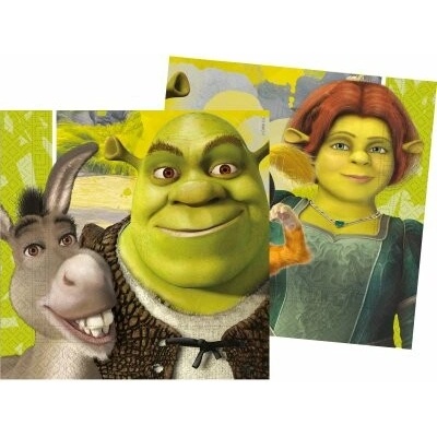 Procos Ubrousky papírové EKO - Shrek 33x33cm 20ks