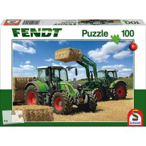Schmidt Spiele - Puzzle Traktory Fendt 724 Vario a Fendt 716 Vario 100 dielikov - 100 piese