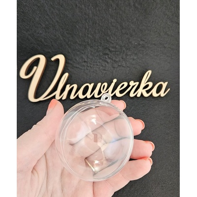 Priehľadná plastová guľa 6cm