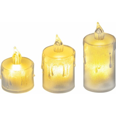 Sviečky MagicHome LED teplá biela 3 ks