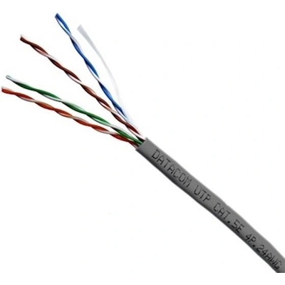 Datacom 1102 UTP drát CAT5E PVC, 500m, šedý