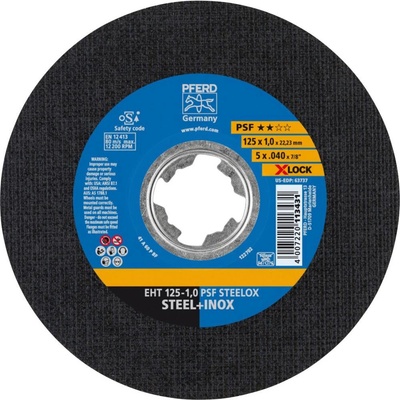 PFERD TOOLS PSF STEELOX 69198289 řezný kotouč rovný 125 mm 10 ks nerezová ocel, ocel