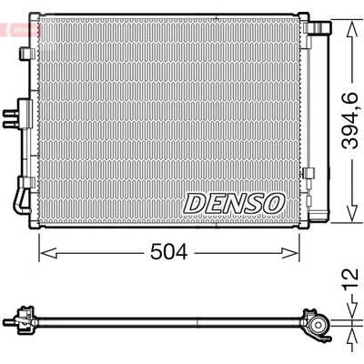Kondenzátor, klimatizace DENSO DCN43005
