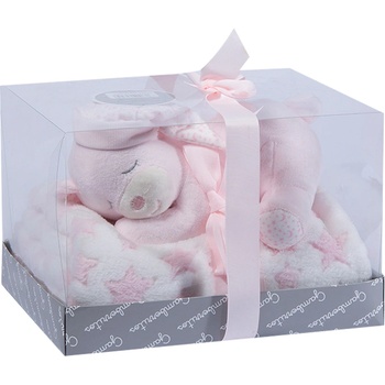 Gamberritos Одеало 80х110см. + играчка Сънчо, розово (101624)