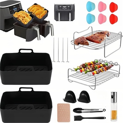 2x silikónová vložka do teplovzdušnej fritézy Air Fryer 3l 6l