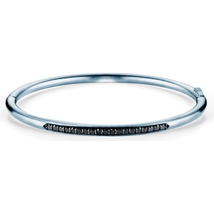 SAVICKI Гривна Bangle, сребро, черен диамант, 3, 8 мм