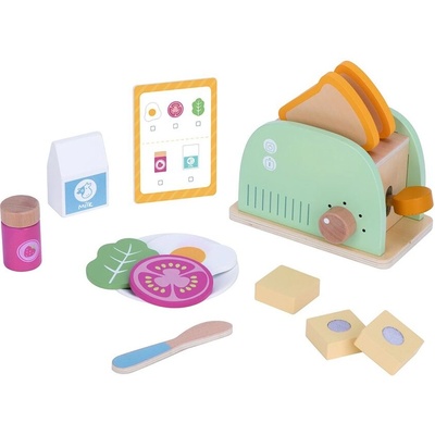 Tooky toys Комплект тостер, с аксесоари за закуска (tj272)