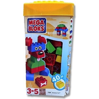 Mega Bloks 7104 mini Kostky v plastovém kbelíku - 40ks – Zboží Dáma