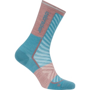 Icebreaker Дамски чорапи за бягане Icebreaker Women's Merino Run+ Ultralight Crew Running socks - Topaz / Summit - размер 41-43 (EU) (201-8166-0713)