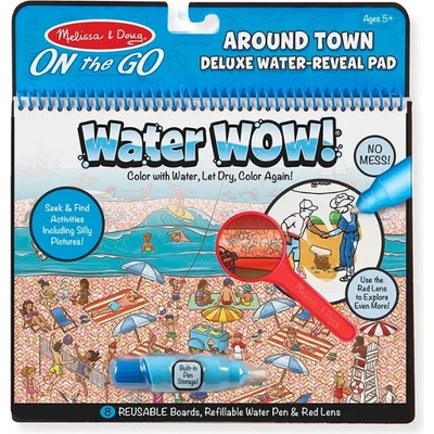 Melissa & Doug - Книжка за оцветяване на водна основа - Около града