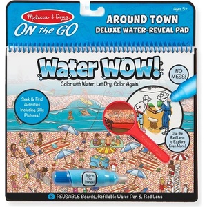 Melissa & Doug - Книжка за оцветяване на водна основа - Около града - toytown