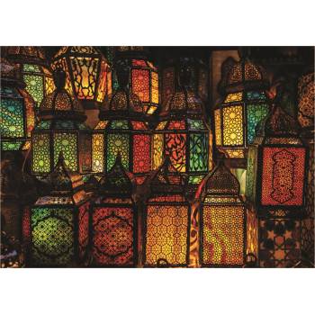 Image 1 of Educa - Puzzle Lantern Collage - 1 000 piese