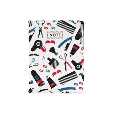 KADEŘNICKÝ Barber DESIGN Notes zápisník A4 nelinkovaný