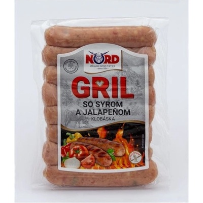 Nord Gril klobáska so syrom a jalapeňom 250 g