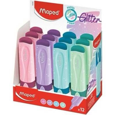 Maped Glitter Fluo Peps směs pastelových barev 742038