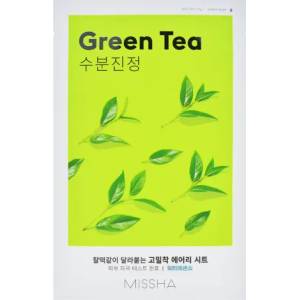 MISSHA Airy Fit Sheet Mask Green Tea - Текстилна маска за лице с екстракт от зелен чай 19гр
