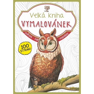 Velká kniha vymalovánek olivová