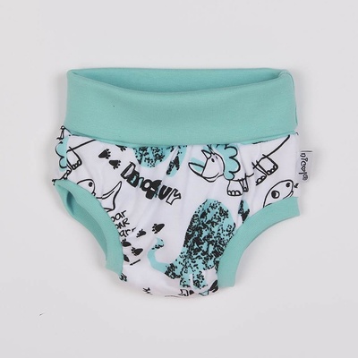 Nicol Dojčenské bavlnené kraťasy bloomers Dinosaur