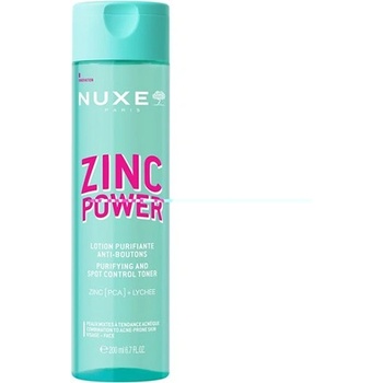 NUXE Zinc Power Purifying And Spot Control Toner тонизиращ лосион за почистване и контрол на черните точки с цинк [pca] и екстракт от личи срещу несъвършенства за жени 200 мл