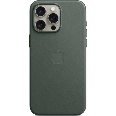 AppleMix Originálny Apple iPhone 15 Pro Max - MagSafe Syntetická koža FineWoven - zelené