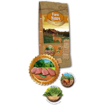 Farm Nature Adult CHICKEN AND RICE - храна за кучета над 1 година, пиле с ориз, Испания - 12, 5 кг ASM20AP12B