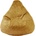 Pufrelax Пуф круша, 220л. , Nirvana Hobbit - Amber, Перящ се калъф, Пълнеж от полистиролни перли, Гама Premium