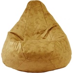 Pufrelax Пуф круша, 220л. , Nirvana Hobbit - Amber, Перящ се калъф, Пълнеж от полистиролни перли, Гама Premium