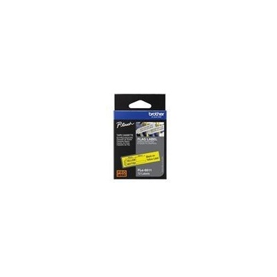 Brother FLe-6511 Black on White Flag Tape for Brother P-touch D800W P900W P950NW (FLE6511)