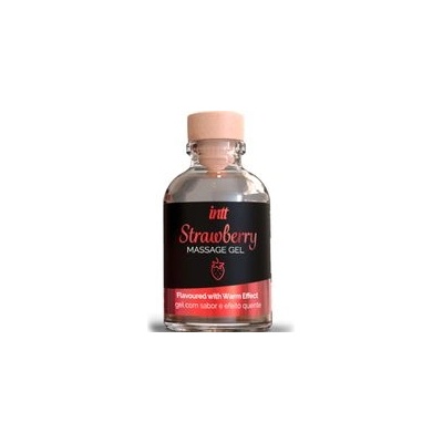 INTT Strawberry Masážní gel s hřejivým efektem 30 ml (P25839)