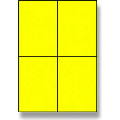 Rayfilm R0131.0922A 105 x 148 mm 400 etiket žlutá fluo