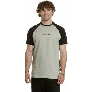 Meatfly мъжка тениска Ozzy Raglan Mossy Green / Black Meatfly | Zelen | МЪЖЕ | S