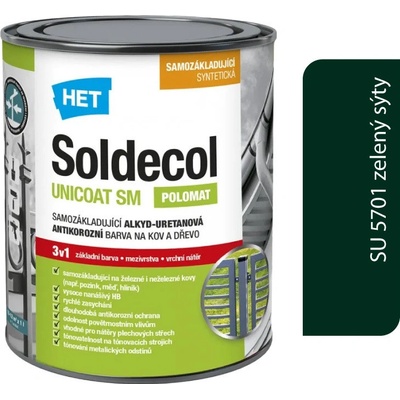 Het Soldecol Unicoat SM SU 5701 zelený sýty 2,5l