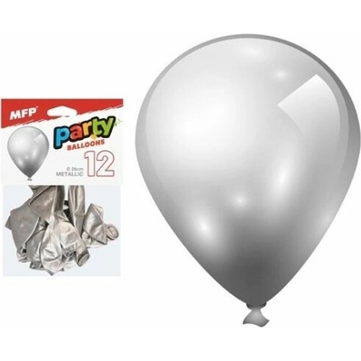 UNIPAP balónek nafukovací sáček metal 26cm stříbrný 8000190 583045