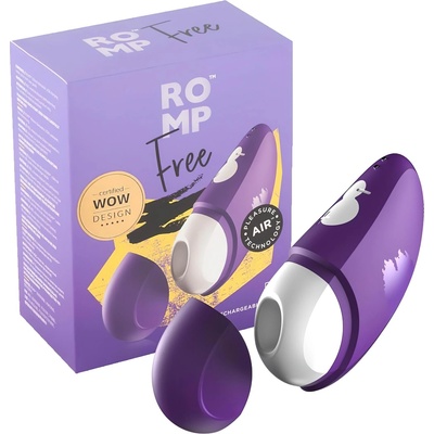 ROMP Free - водоустойчив вълнов клитор стимулатор (лилав)