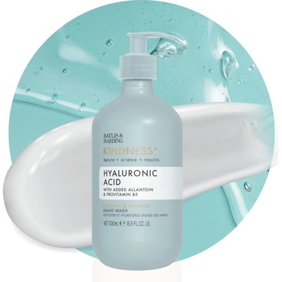 Baylis & Harding Kindness+ Hyaluronic Acid Cleanse + Hydrate Hand Wash hydratační tekuté mýdlo na ruce 500 ml