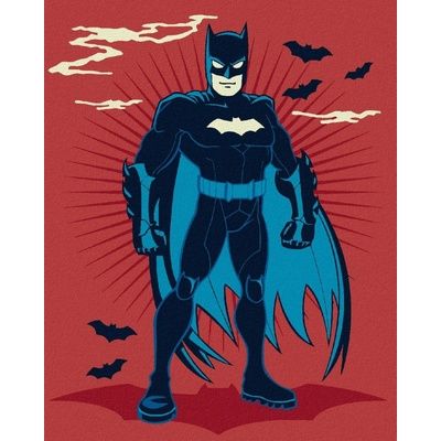 Zuty Kreslený batman 40 x 50 cm vypnuté plátno na rám 8596530135579