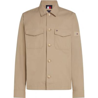 Tommy Hilfiger Men's Cotton Button-Through Overshirt - Sandalwood