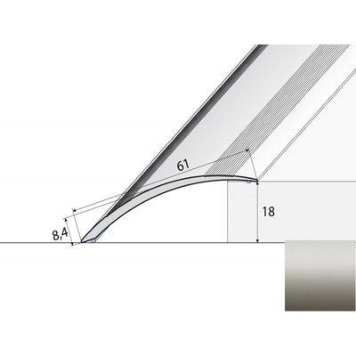 Effector A49 Prechodový profil INOX 2 m