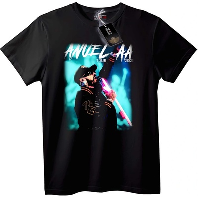 NOONEBRAND Тениска Anuel AA Турне 2023 - L, Black