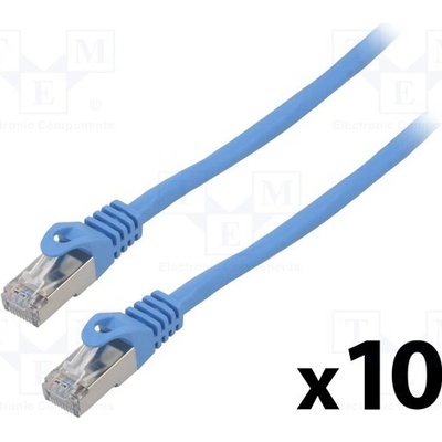 Lanberg PCF6-20CC-0200-B Patch F/UTP Cat 6 RJ45 vidlice z obou stran lanko CCA