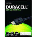 Duracell USB5012A napájecí a synchronizační pro Apple Lightning zařízení, 1m, černý