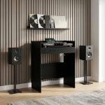 vidaXL DJ маса Черен дъб 62 x 45 x 102 см Инженерна дървесина (8006757)