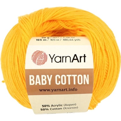 YarnArt Baby Cotton 432 tmavá žltá