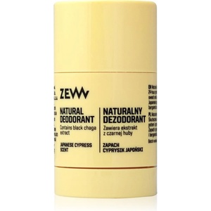 Zew For Men DEODORANT natural with black chaga, Japanese cypress дезодорант в стик 80ml