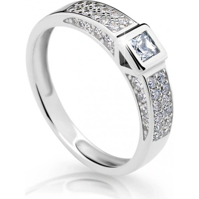 Cutie Jewellery prsteň z bieleho zlata so zirkónmi Z671561 10 X 2