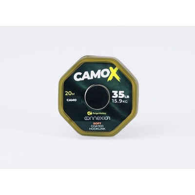 RidgeMonkey šnúra Connexion CamoX Coated Hooklink 20m 35lb Soft